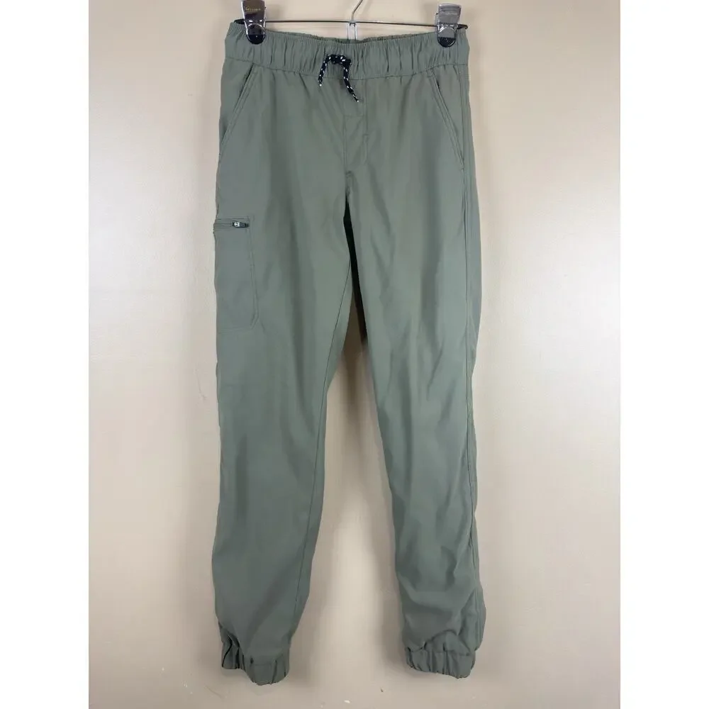Eddie Bauer Boys Fleece Lined Joggers Green Colorway Size XL 14/16 Outdoor